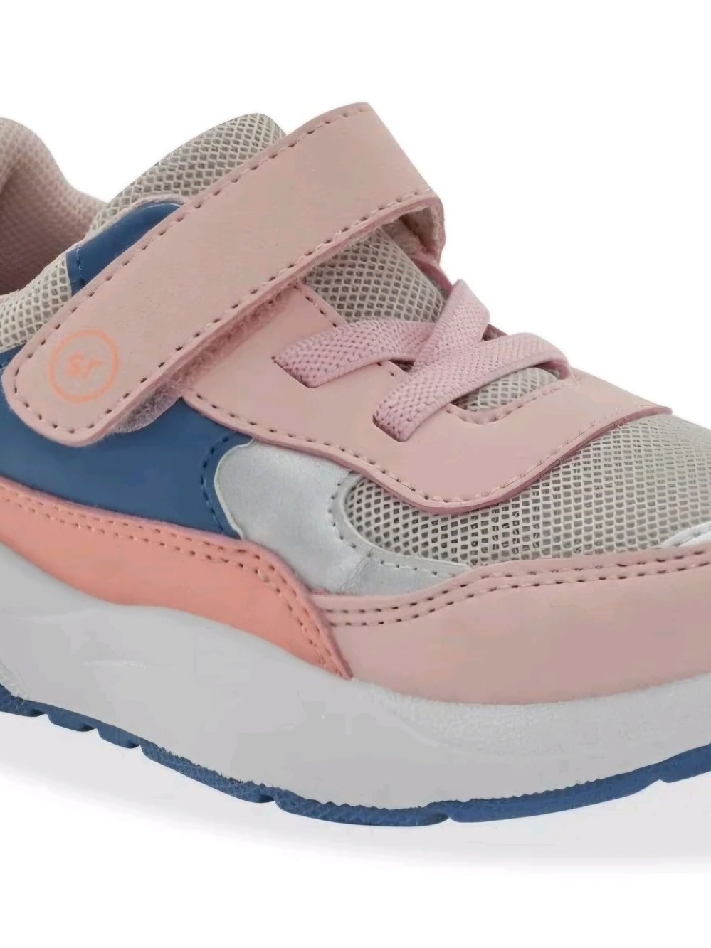 Stride Rite Munchkin Girls Colorblock Mesh Hook & Loop Strap Sneakers Size 5
